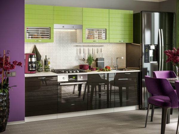 Bucatarie Viola Tigra Verde MDF 2,4 m