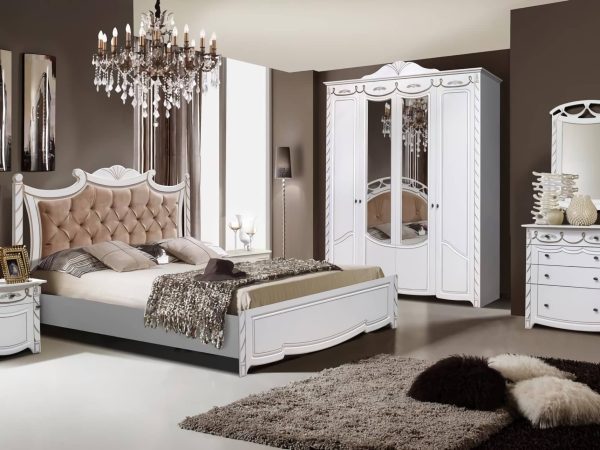 Dormitor Jasmine Lux, Crem