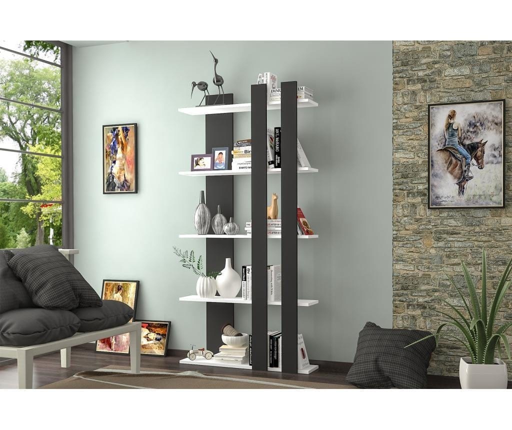 raft-star-wenge-alb Raft depozitare Star, Wenge/Alb - imagine 1