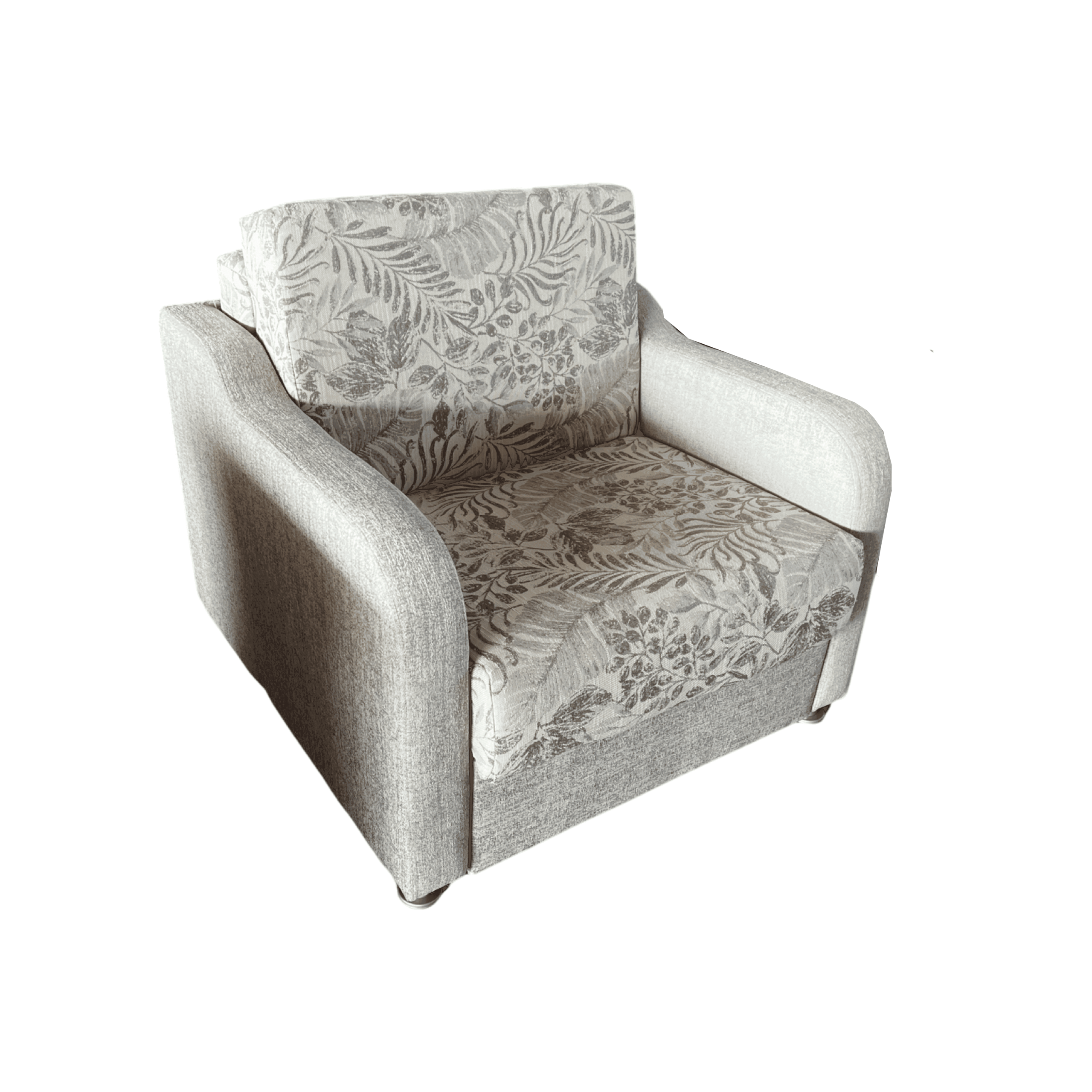 fotoliu-pat-alb-murdar Fotoliu pat Viorica, Alb murdar & Floral - imagine 1