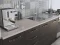 Bucatarie Alfabet cu corp soldat si vitrina, 300 cm, Wenge - imagine 4