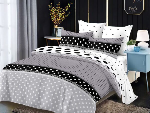 Lenjerie de pat Finet Gros, 6 piese, Gri C640