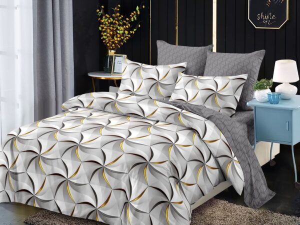 Lenjerie de pat Finet Gros, 6 piese, Gri C642