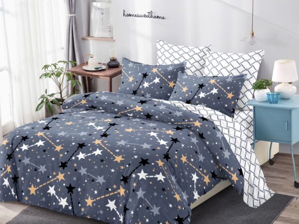 Lenjerie de pat Finet Gros, 6 piese, Gri C746