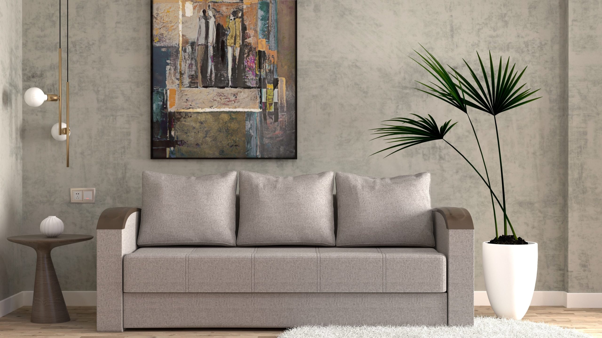 canapea-vivo-gri-deschis Canapea Vivo, Gri deschis - imagine 1