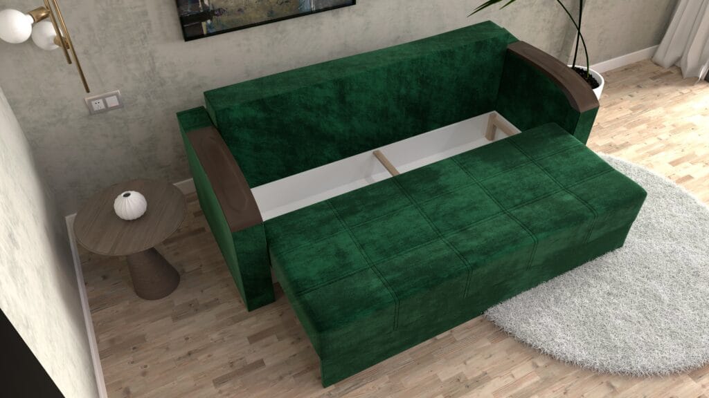 canapea-vivo-verde-catifea-3