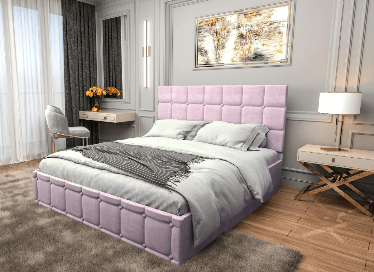 pat-royal-roz Pat tapitat Royal 140x200 cm, Roz - imagine 1