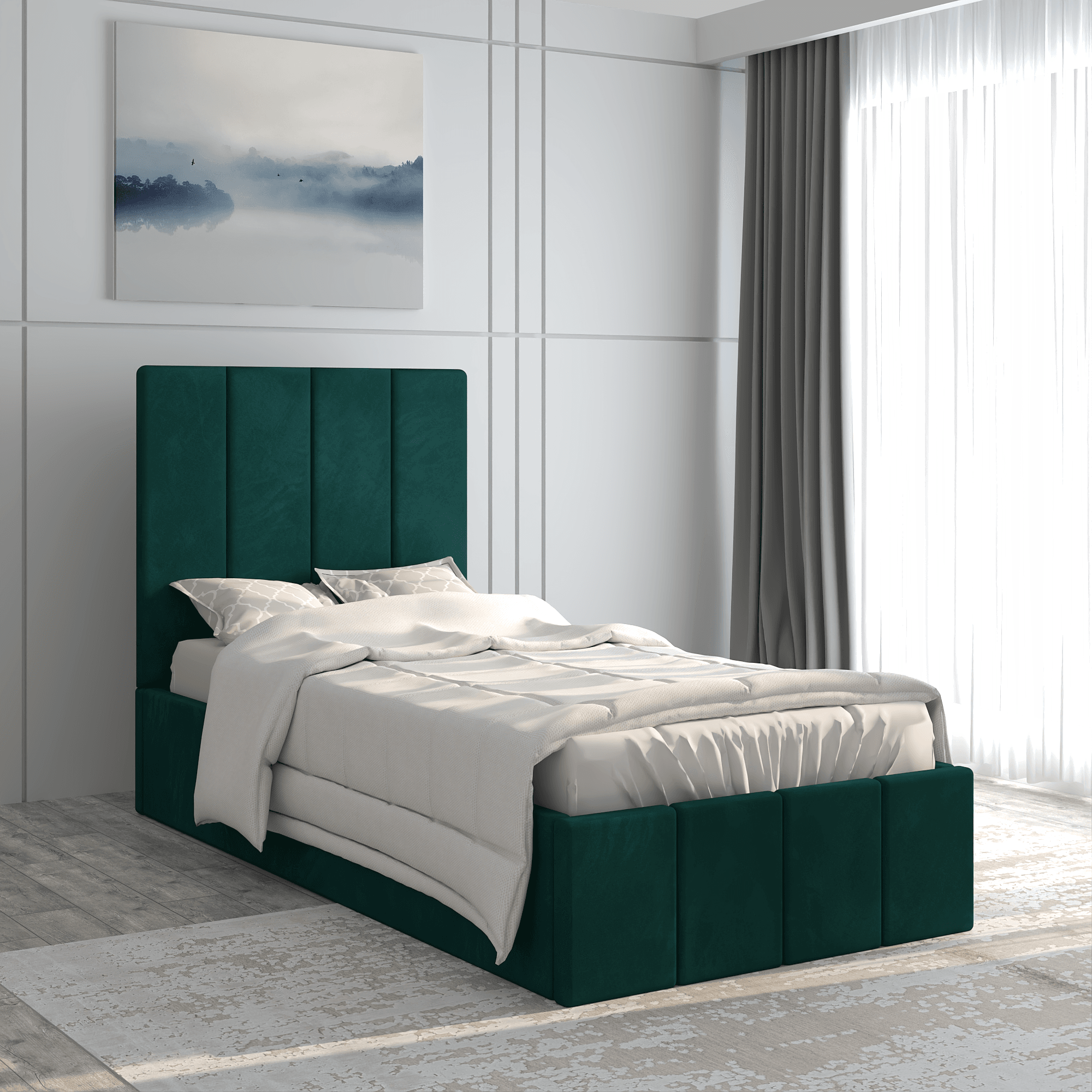 pat-prado-prado-90 Pat tapitat Prado. 90x200 cm, Verde - imagine 1