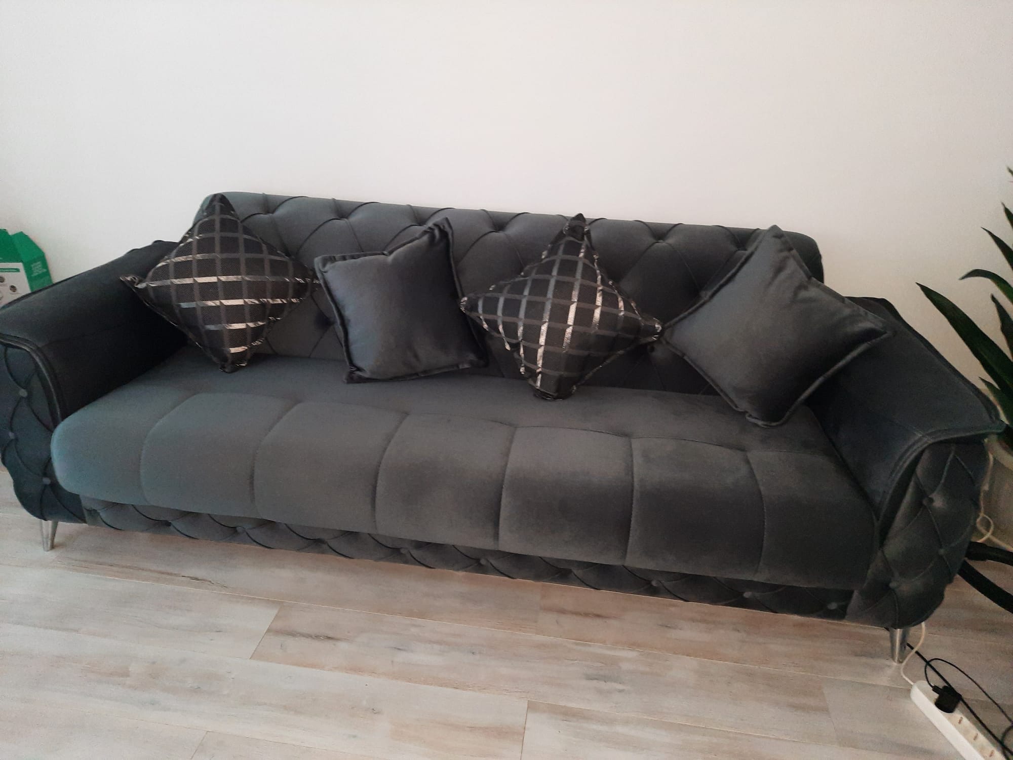 Click to view full screen Canapea extensibila Cordoba, Gri photo review