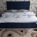 Pat tapitat Royal 160x200 cm, Albastru photo review