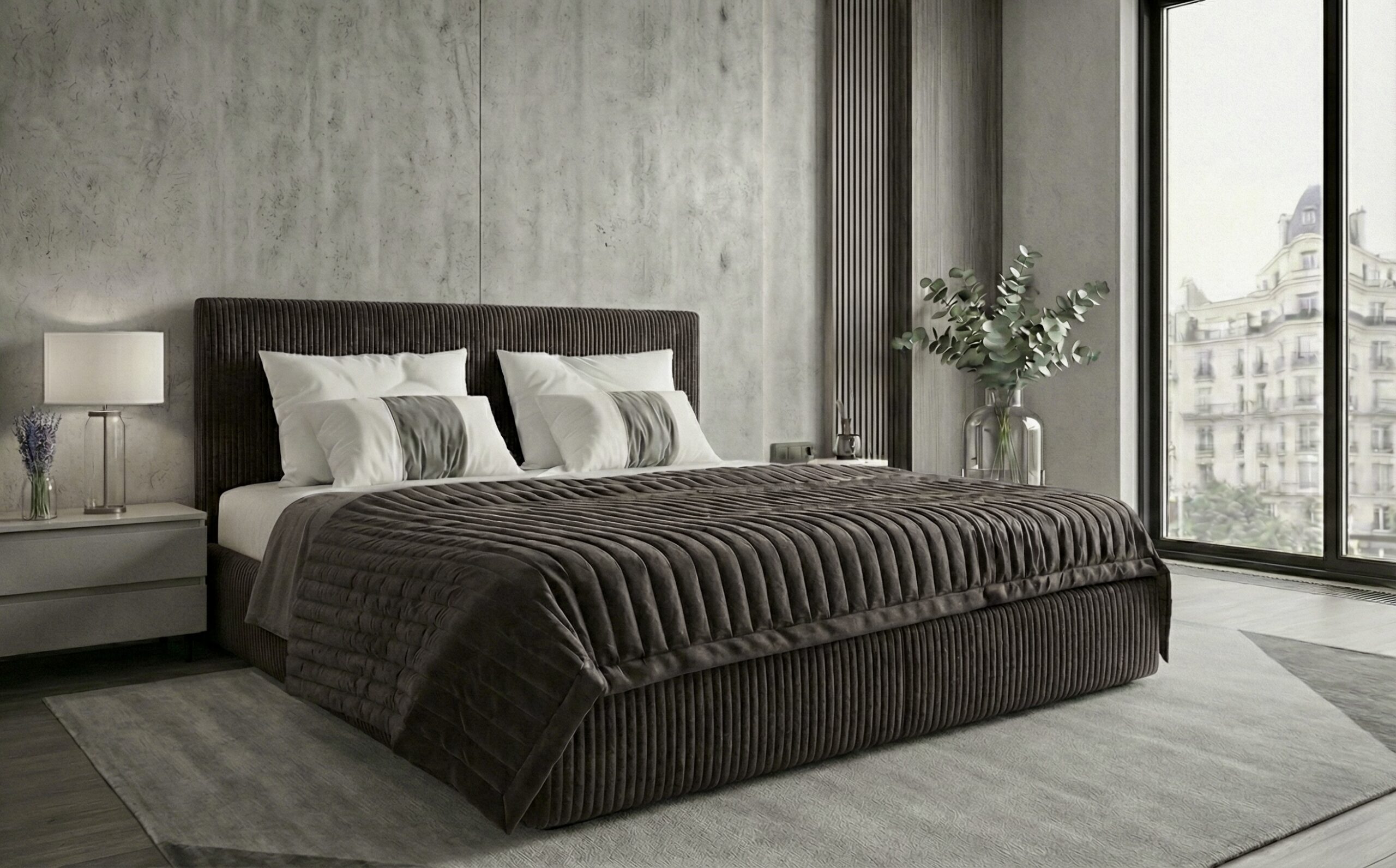 pat-malibu-maro Pat tapitat Malibu 180x200 cm, Maro - imagine 1