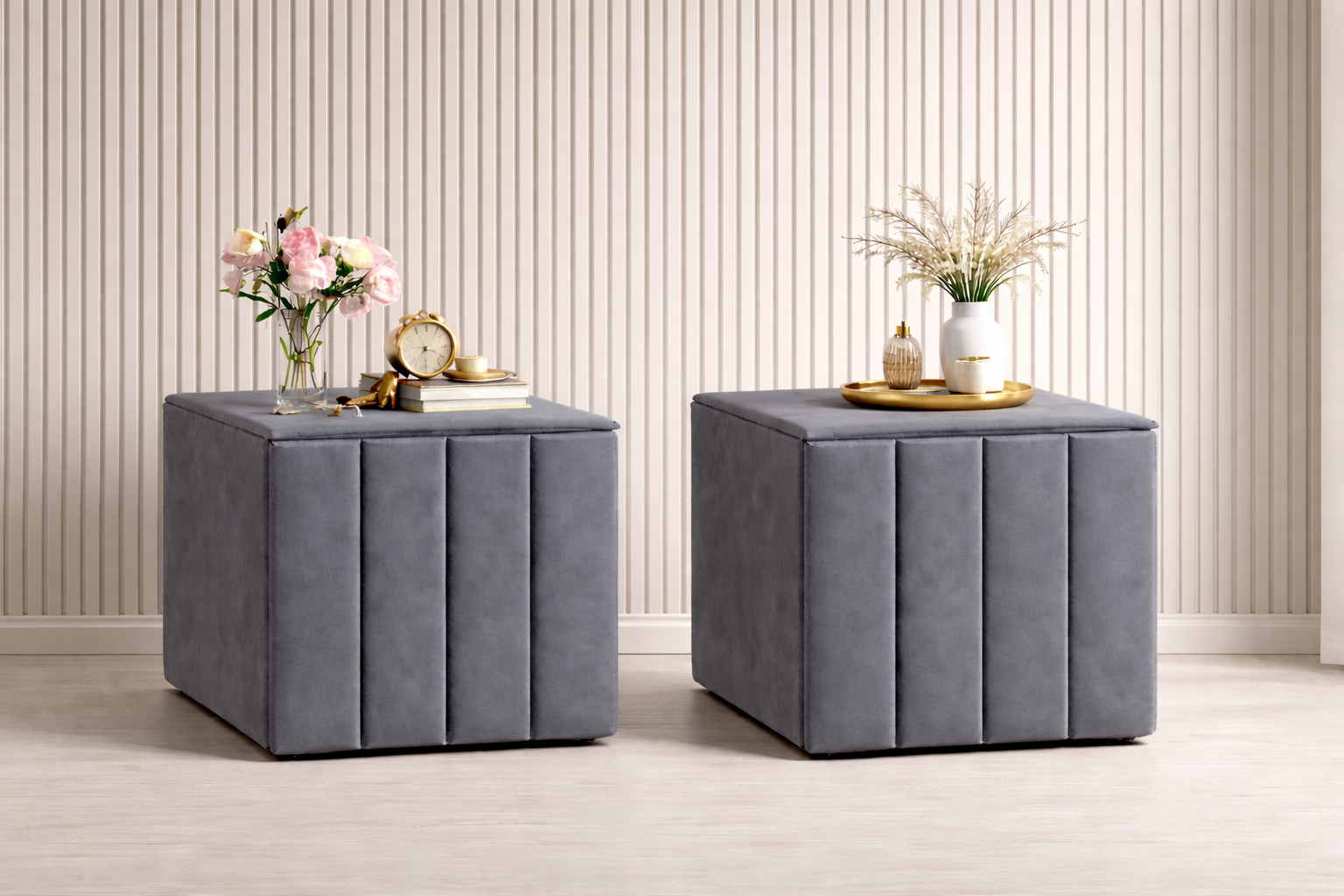 set-2-noptiere-cairo-gri-1 Set 2 noptiere Cairo, Gri - imagine 1