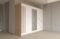 Dulap dressing Paris 3 usi cu oglinda, 200 cm, Sonoma/Alb