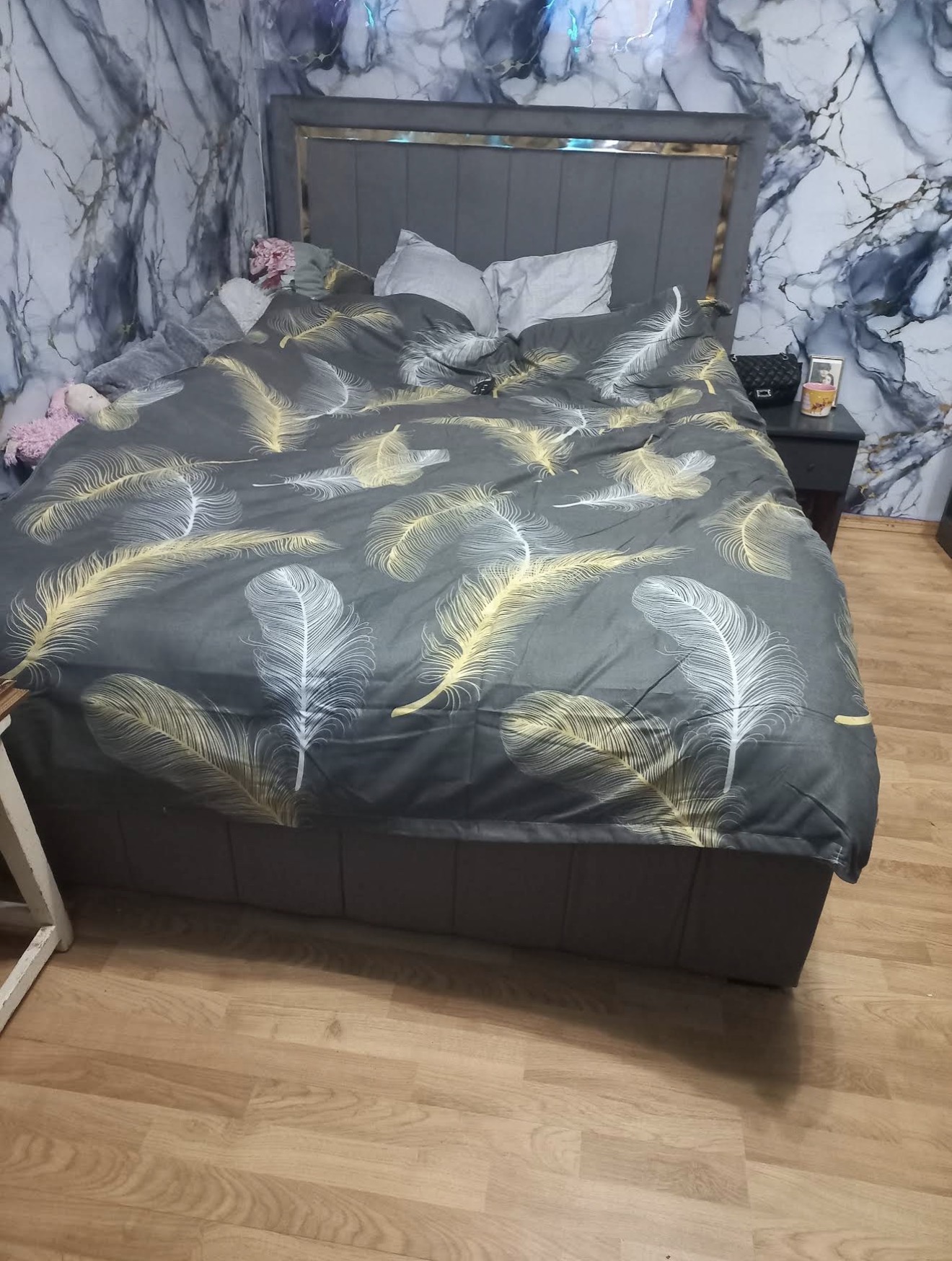 Click to view full screen Pat tapitat Atena 160x200 cm, Gri photo review